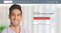 Desktop Screenshot of innerharbordental.com